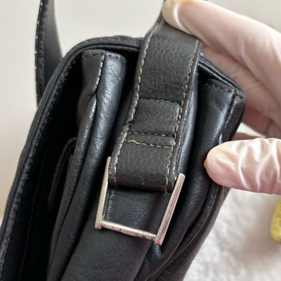 Vintage leather shoulder bag brown size Medium 90’s - Picture 17 of 17